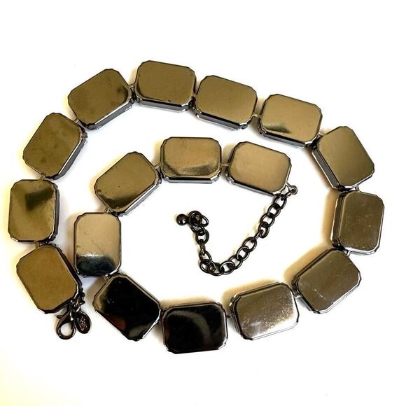 Joan Rivers  Large Amber Lucite Chunky Necklace - Picture 6 of 9